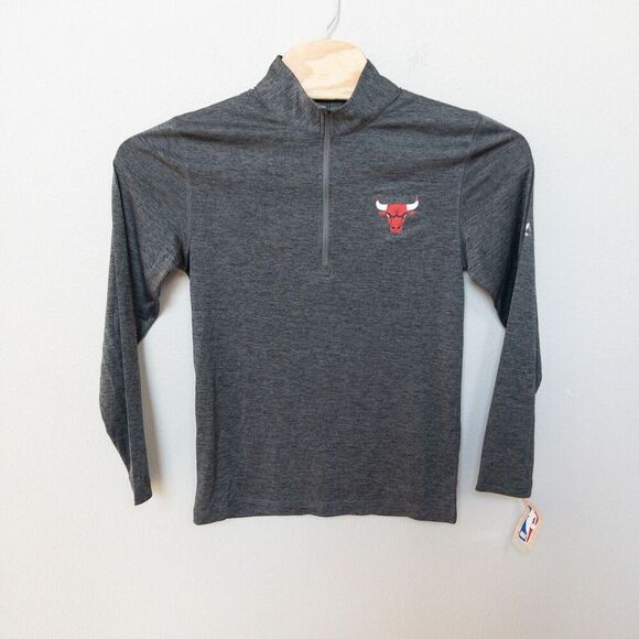 NWT Majestic Cool Base Chicago Bulls Quarter‎ Zip Pull Over Mens Small - Picture 1 of 10